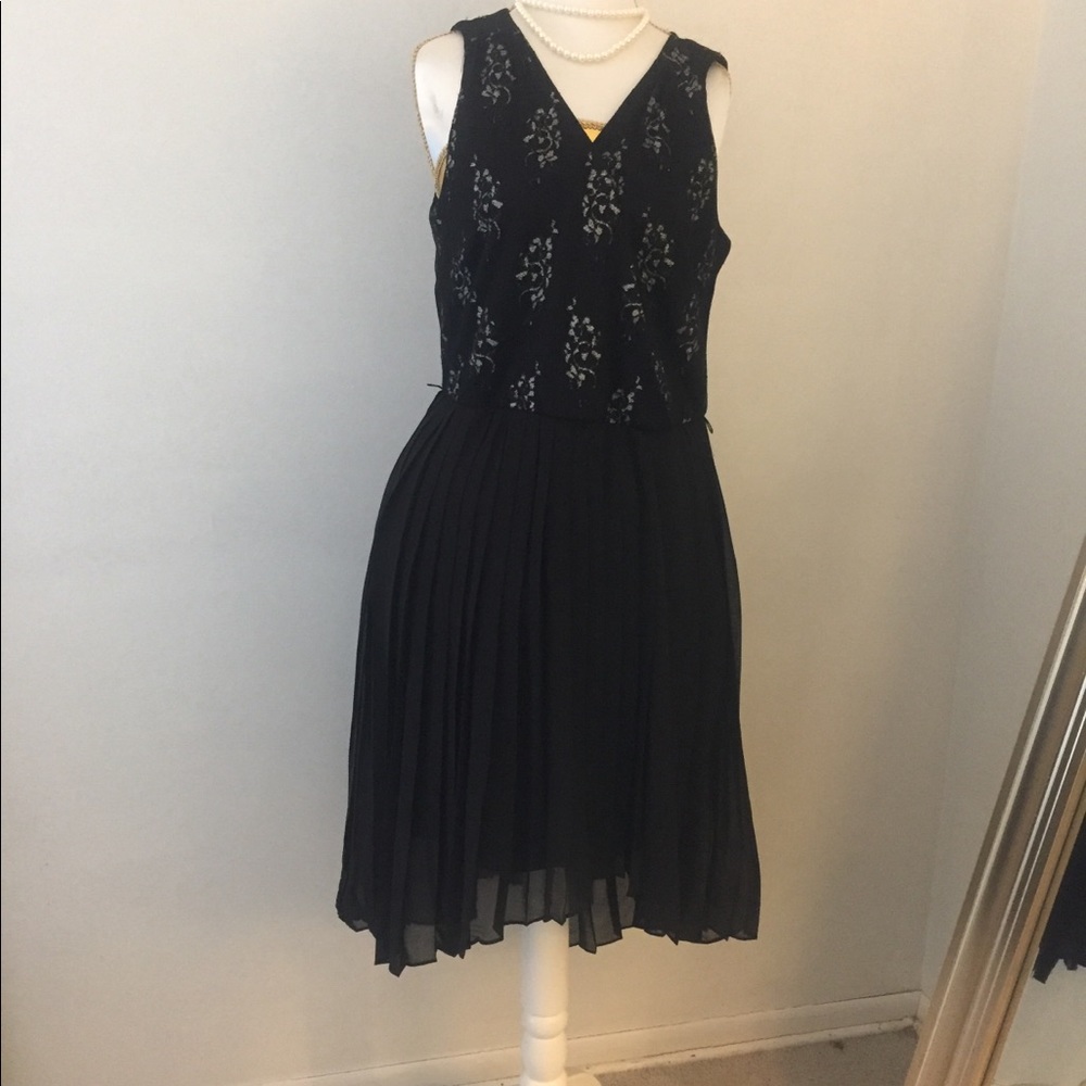Black and silver dress
